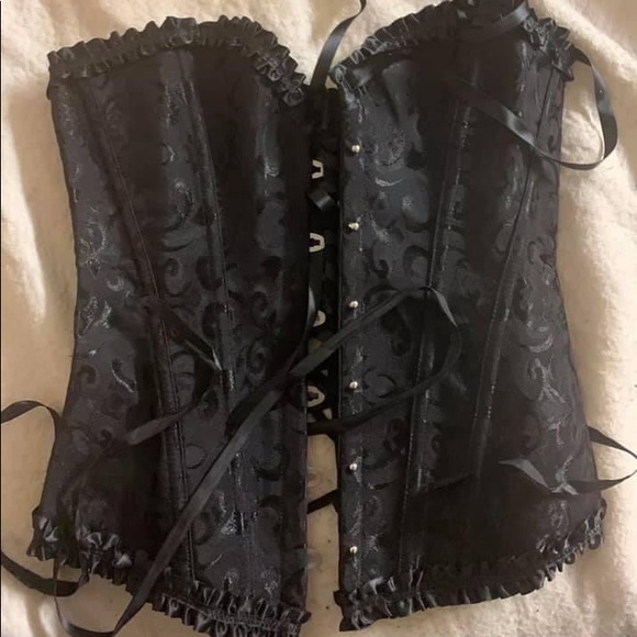 Black bow corset small-6xl - Picture 4 of 15